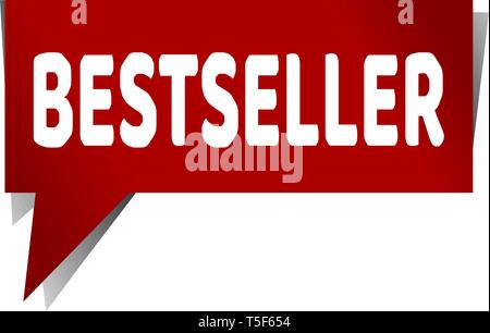 speech bestseller vector on the white background. Stock Vector