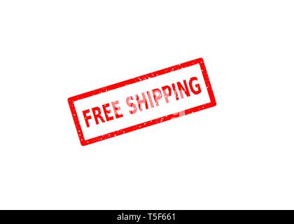 stamp free shipping vector on white background Stock Vector