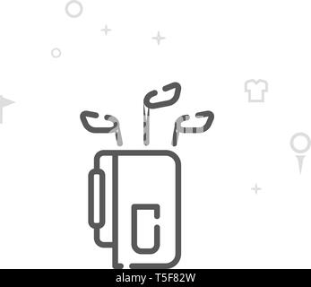 Golf clubs linear icon. Thin line illustration. Contour symbol. Vector  isolated outline drawing Stock Vector Image & Art - Alamy