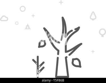 Dry Dried Dead Tree Black Silhouette Stock Vector Image & Art - Alamy