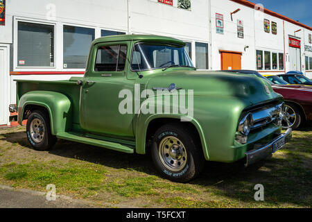 BERLIN - MAY 05, 2018: The full-size pickup truck Ford F-100, 1953. Stock Photo