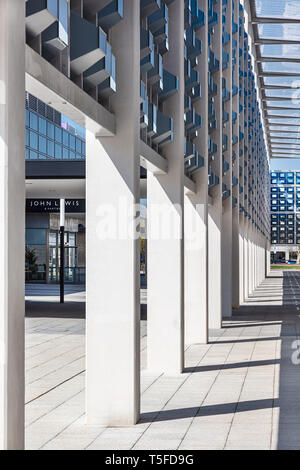 Milton Keynes multi-storey ‘smart tech’ car park designed by Leslie Jones Architecture Stock Photo