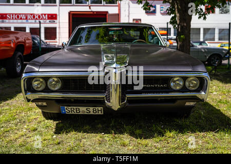 BERLIN - MAY 05, 2018: Full-size car Pontiac Bonneville, 1968. Stock Photo