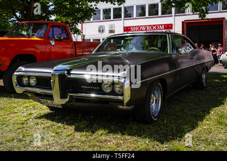 BERLIN - MAY 05, 2018: Full-size car Pontiac Bonneville, 1968. Stock Photo