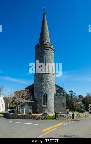 United Kingdom, Channel islands, Guernsey, stone church in Torteval Stock Photo