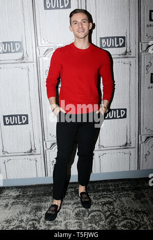 New York, USA. 24 Apr, 2019.  Adam Rippon at BUILD Series Brunch Show at BUILD Studio on April 24, 2019 in New York, NY. Credit: Steve Mack/S.D. Mack Pictures/Alamy Stock Photo