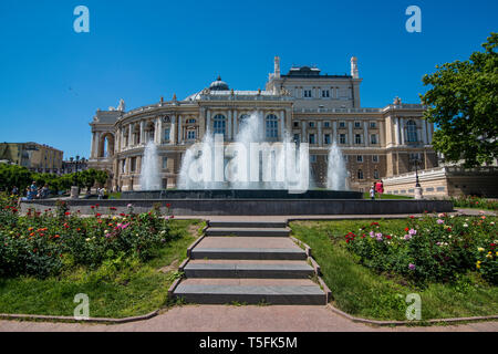 Ukraine, Odessa, Odessa National Academic Theatre of Opera and Ballet Stock Photo