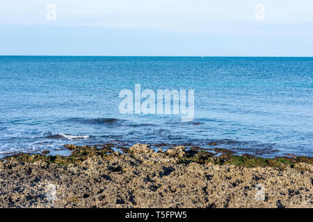 Italia, Marina di Ostuni, paesaggio del litorale marino Stock Photo