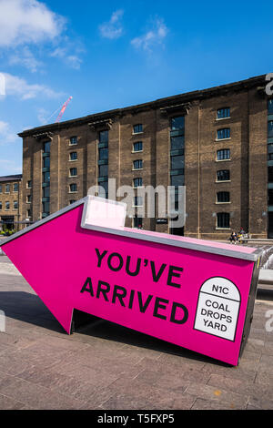 Coal Drop's Yard a new retail quarter, part of the King's Cross regeneration project, King's Cross, London, England, U.K. Stock Photo