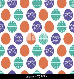 Festive background with eggs for decor, packaging, design. Vector background eggs easter. Stock Vector