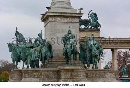 Hungary. The Szabadság-szobor is a monument on the Gellért 