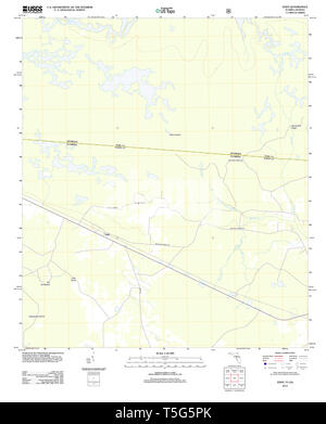 USGS TOPO Map Florida FL Eddy 20120821 TM Restoration Stock Photo