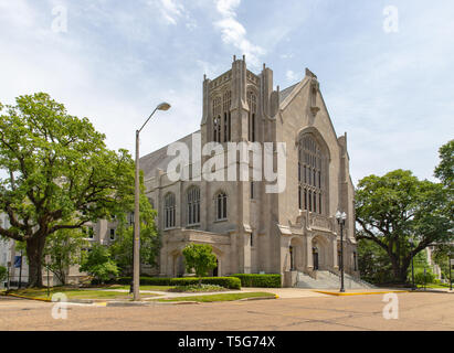 Jackson, MS / USA - April 23, 2019: First Baptist Church of Jackson, MS Stock Photo