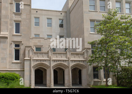 Jackson, MS / USA - April 23, 2019: First Baptist Church of Jackson, MS Stock Photo