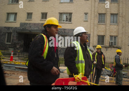 Washington, DC, USA. 10th Mar, 2009. Construction workers at a site in the Columbia Heights neighborhood of Washington, DC, March 3, 2009. Credit: Bill Putnam/ZUMA Wire/Alamy Live News Stock Photo