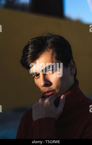 Portrait of young man posing Stock Photo