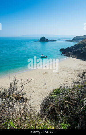 United Kingdom, Channel islands, Herm, Belvoir bay Stock Photo