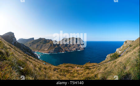 Spain, Balearic Islands, Mallorca, Peninsula Formentor, Cala Figuera Stock Photo