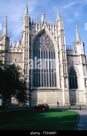 East Window,York Minster,York,England Stock Photo