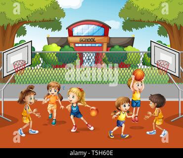 Girl playing basketball design Stock Vector Image & Art - Alamy