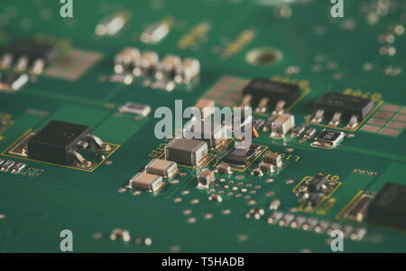 Electronic circuit board background Stock Photo
