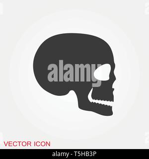 Skull icon vector sign symbol Stock Vector