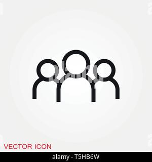 Team icon vector sign symbol for design Stock Vector