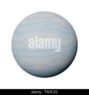planet Uranus isolated on white background Stock Photo