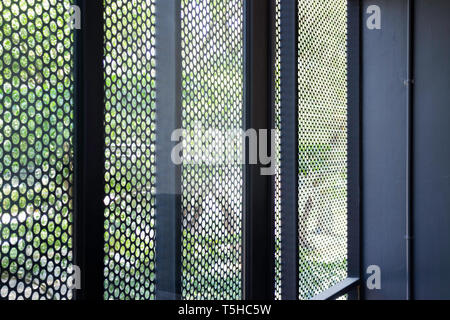 Metallic mesh grid net fence texture background, stock photo Stock Photo