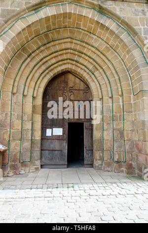 CHURCH, EGLISE DE MAGNAC LAVAL Stock Photo