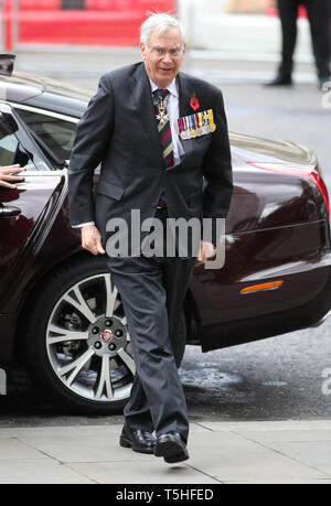 The Duke of Gloucester attends the Anzac Day Service of Commemoration and Thanksgiving at Westminster Abbey, London. Stock Photo