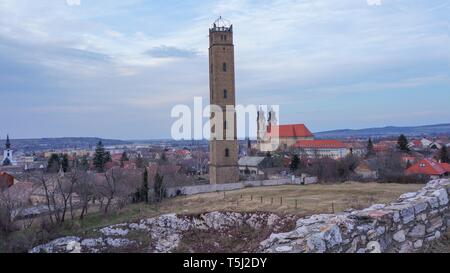 Tata Hungary 03 04 2017 closed the Fellner Jakab lookout. Stock Photo