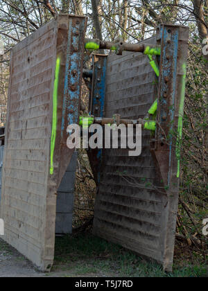 Shoring plate for construction Stock Photo