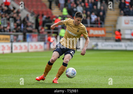 6th April 2019, New York Stadium, Rotherham, England; Sky Bet Championship Rotherham United vs Nottingham Forest ; Joe Lolley (23) of Nottingham Forest on the ball   Credit: John Hobson/News Images  English Football League images are subject to DataCo Licence Stock Photo