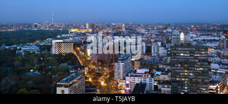view from upper west building over berlin, berlin , germany Stock Photo