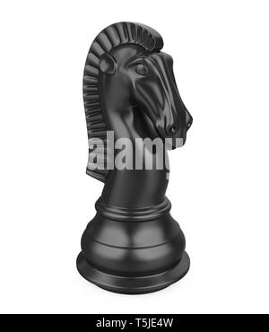 Chess piece knight Black and White Stock Photos & Images - Alamy