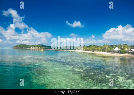 Fiji, Mamanuca islands, Mana island, beach Stock Photo