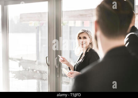 Business people having a meeting in their offce Stock Photo