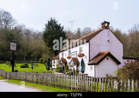 Historic buildings and Royal Oak pub Pewsey, Wiltshire, England Stock ...