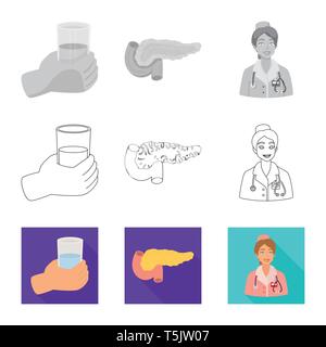 water,pancreas,nurse,drink,organ,doctor,dryness,anatomy,stethoscope,glass,diagram,assistant,hand,human,care,mineral,function,job,cold,medical,help,endocrine,hospital,weakness,patient,h2o,digestion,specialist,diet,treatment,healthcare,medicine,mellitus,diabetes,health,symptom,disease,set,vector,icon,illustration,isolated,collection,design,element,graphic,sign Vector Vectors , Stock Vector