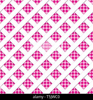 Abstract seamless background with pink geometric pattern,vector illustration Stock Vector