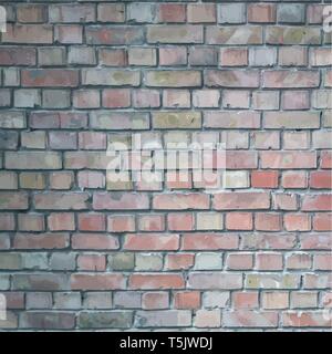 Grunge brick wall, true colors, vector illustration. Stock Vector
