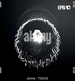 Reproducing network research. Network systems experiments. Jellyfish data centers random networking. EPS 10. Stock Vector