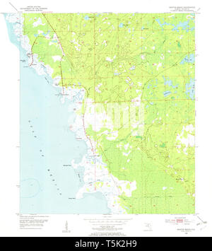 Keaton Beach Florida map 1954 - Usgs Topo Map Florida Fl Keaton Beach 346880 1954 24000 Restoration T5k2h9 