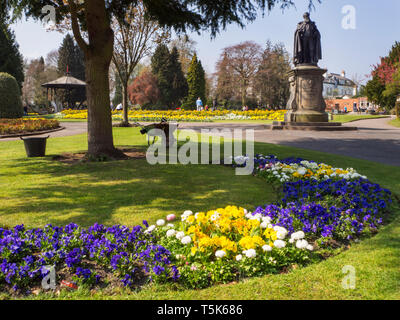 Spa Gardens in Spring at Ripon North Yorkshire England Stock Photo