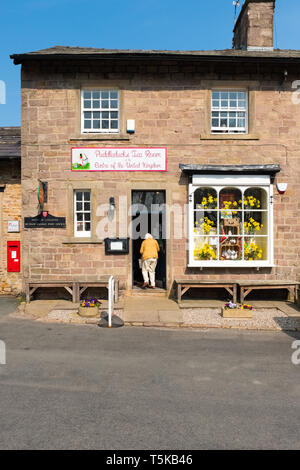 Post Office and tearooms ,Dunsop Bridge in the Forest of Bowland, Lancashire,UK Stock Photo