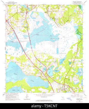 Micanopy, Florida, map 1966, 1:24000, United States of America by ...