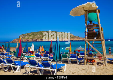 Cala Comte Beach. Ibiza Island. Balearic Islands. Spain Stock Photo