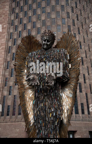 The Knife Angel Sculpture outside Coventry Cathedral