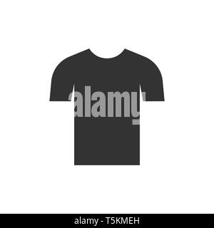 Vector illustration, flat design. Clothes t shirt icon Stock Vector